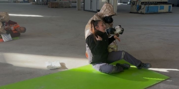 Burdur’da gerçeğini aratmayan yangın ve KBRN tatbikatı