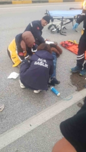 Burdur’da otomobil ile motosiklet çarpıştı: 1 yaralı