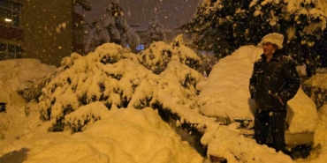 Çam ağacı park halindeki iki aracın üzerine devrildi