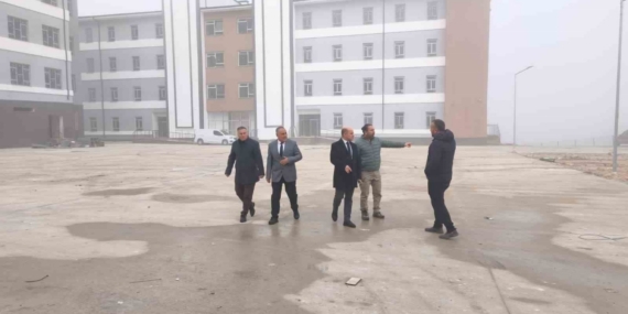 Çan Fen Lisesi ve Çan Anadolu Lisesi inşaatlarında inceleme