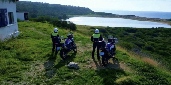 Çanakkale’deki pembe gölün güvenliği jandarma ekiplerinci sağlanıyor