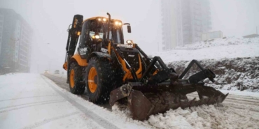 Canik’te karla mücadele