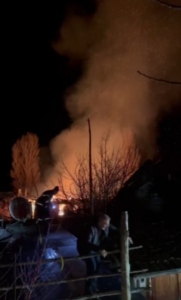 Çankırı’da köyde çıkan yangında iki ev küle döndü