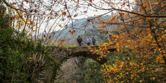 Çaybaşı Deresinde kartpostallık görüntüler