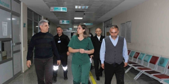 Çaycuma Devlet Hastanesi ve 112 istasyonlarına gece denetimi