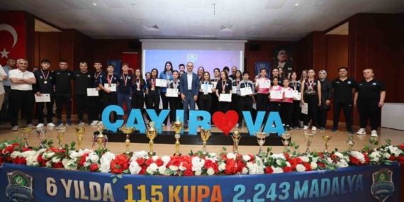 Çayırovalı sporcular 2025’te 354 madalya ve 14 kupa kazandı