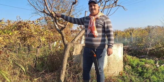 Çiftçinin mesaisi kışın da sürüyor