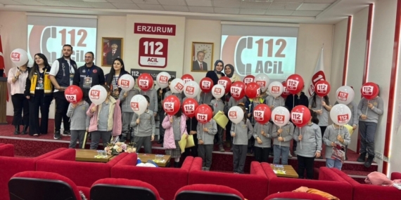 Çocuklara 112 farkındalığı  gezisi