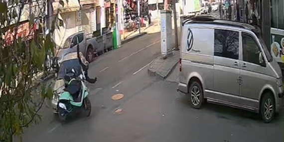 Çorlu’da otomobille motosiklet kafa kafaya çarpıştı: 1 yaralı