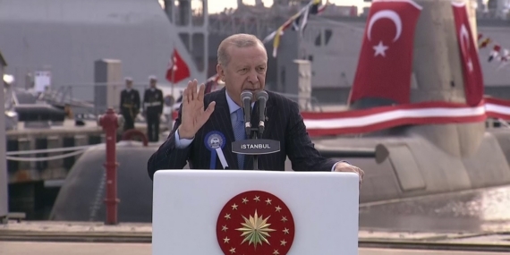 Cumhurbaşkanı Erdoğan: "Dünyada kendi savaş gemisini geliştirip denize indiren 10 ülkeden biri Türkiye’dir"