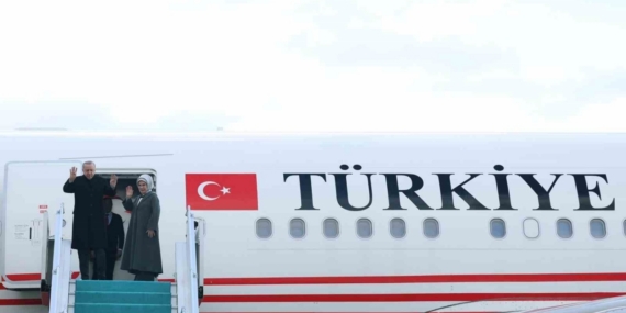Cumhurbaşkanı Erdoğan Türkmenistan’a gitti