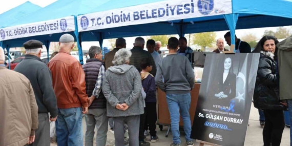 Didim’de merhume başkan Durbay için lokma hayrı düzenlendi