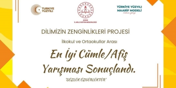 Dilimizin Zenginlikleri Projesi’nde en iyi cümle ve afişler belli oldu