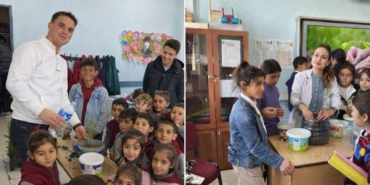 Diyadin’de minik eller toprağa umut ekti