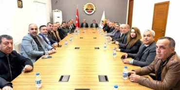 Diyarbakır Emniyet Müdürü Gökduman, DESOB Başkanı Ebedinoğlu ile bir araya geldi