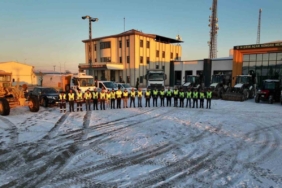 Diyarbakır Organize Sanayi Bölgesinde karla mücadele için tedbirler alındı