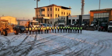 Diyarbakır Organize Sanayi Bölgesinde karla mücadele için tedbirler alındı