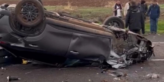 Diyarbakır’da otomobil takla attı: 1 yaralı