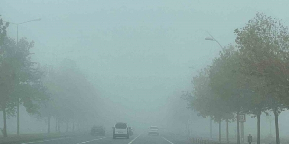 Diyarbakır’da sis etkili oldu