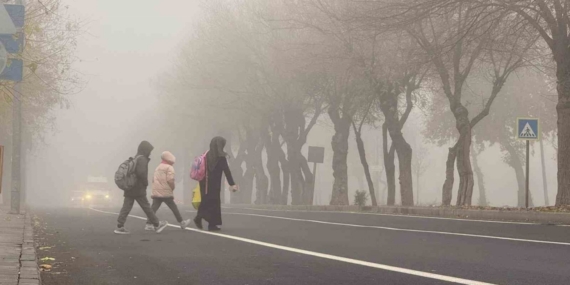 Diyarbakır’da sis görüş mesafesini düşürdü