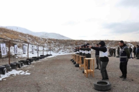 DKMP personeline silah kullanımı eğitimi