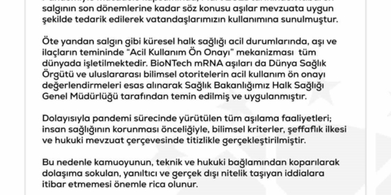 DMM’den "Türkiye’ye BioNTech aşısı gelmedi" iddialarına yalanlama
