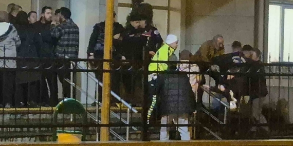 Duruşmadan sonra taraflar birbirine girdi