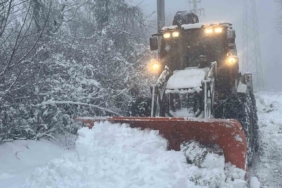 Düzce’de kar nedeniyle 37 köy yolu ulaşıma kapandı