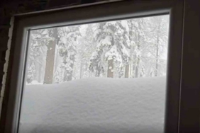 Düzce’nin yüksek kesimlerinde kar kalınlığı 1,5 metreye ulaştı