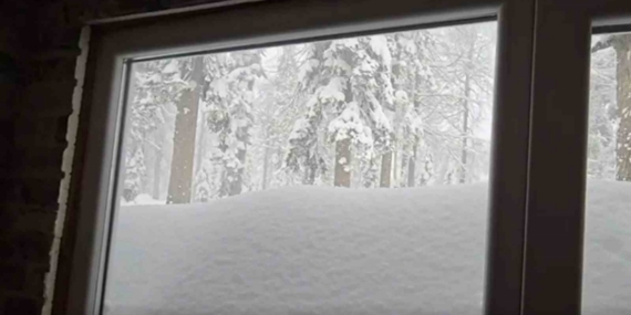 Düzce’nin yüksek kesimlerinde kar kalınlığı 1,5 metreye ulaştı