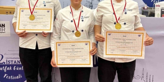 (Düzeltme) ‘BAU Gastronomi’ öğrencilerine 2 altın madalya