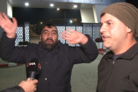 Edirne’de tahliye sevinci kameralara yansıdı: Koşarak çıkıp röportaj arasına girdi