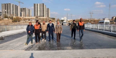 Eğriçay Köprüsü şantiye alanı incelendi