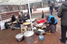 El emeği ürünlerini Filistinliler için satışa sundular