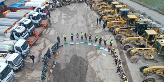 Elazığ Belediyesi karla mücadeleye hazır