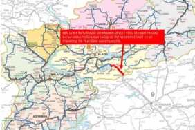 Elazığ-Diyarbakır karayolu ağır taşıt trafiğine kapatıldı