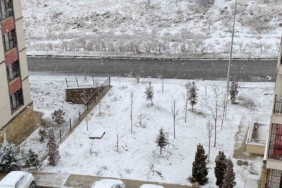 Elazığ’da kar yağışı başladı