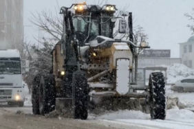 Elazığ’da karla mücadele çalışmaları sürüyor