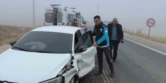 Elazığ’da sis kazaya neden oldu: 1 yaralı