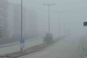 Elazığ’da yoğun sis, bir mahalle adeta kayboldu