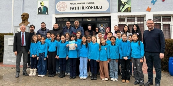Emirdağ Fatih İlkokulu ‘İlkokullar Arası En İyi Cümle / Afiş Yarışması’nda birinci oldu