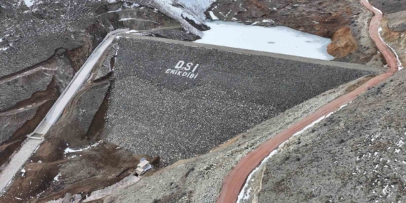 Erikdibi Göleti inşaatında çalışmalar sürüyor