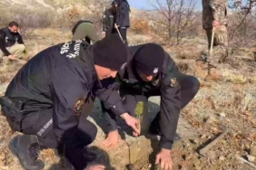 Erzincan Emniyeti 600 fidanı toprakla buluşturdu
