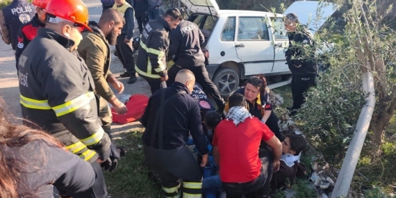 Erzin’de trafik kazası:  3 yaralı