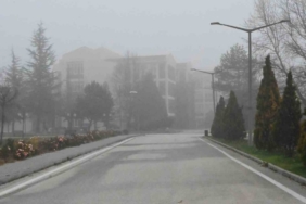 Eskişehir’in yüksek kesimlerinde sis etkili oldu