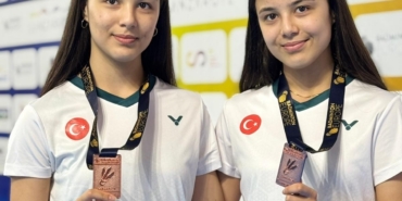 Eskişehirli milli sporcu ikizlerden Avrupa 3’üncüsü oldu