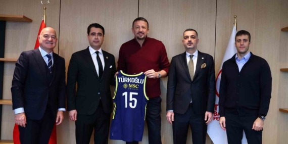 Fenerbahçe’den TBF Başkanı Hidayet Türkoğlu’na ziyaret
