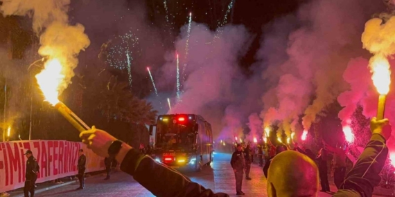 Galatasaray, Antalya’da Şampiyonlar Ligi müziğiyle karşılandı