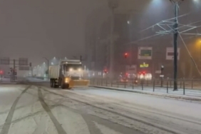 Gaziantep Büyükşehir, kar yağışına karşı tam kadro sahada