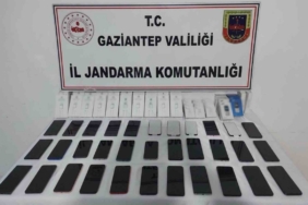 Gaziantep’te 800 bin TL değerinde kaçak telefon ele geçirildi